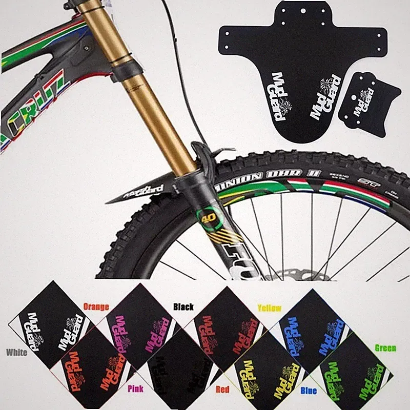 Bicycle Mudguard Front Rear MTB Road Bike Fender Plastic Colorful Mud Guard
