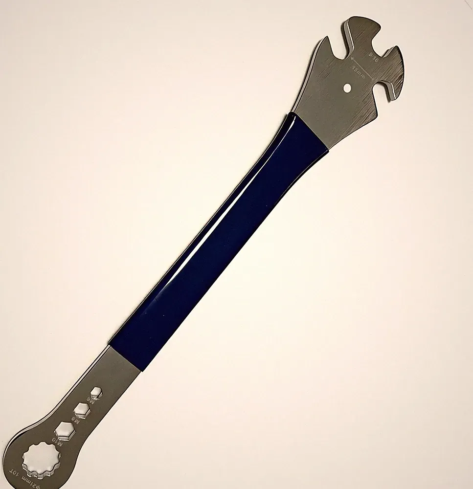 Bike Pedal Wrench 15mm/9/16, Extended Non-Slip Grip Bicycle Pedal Removal & Inst
