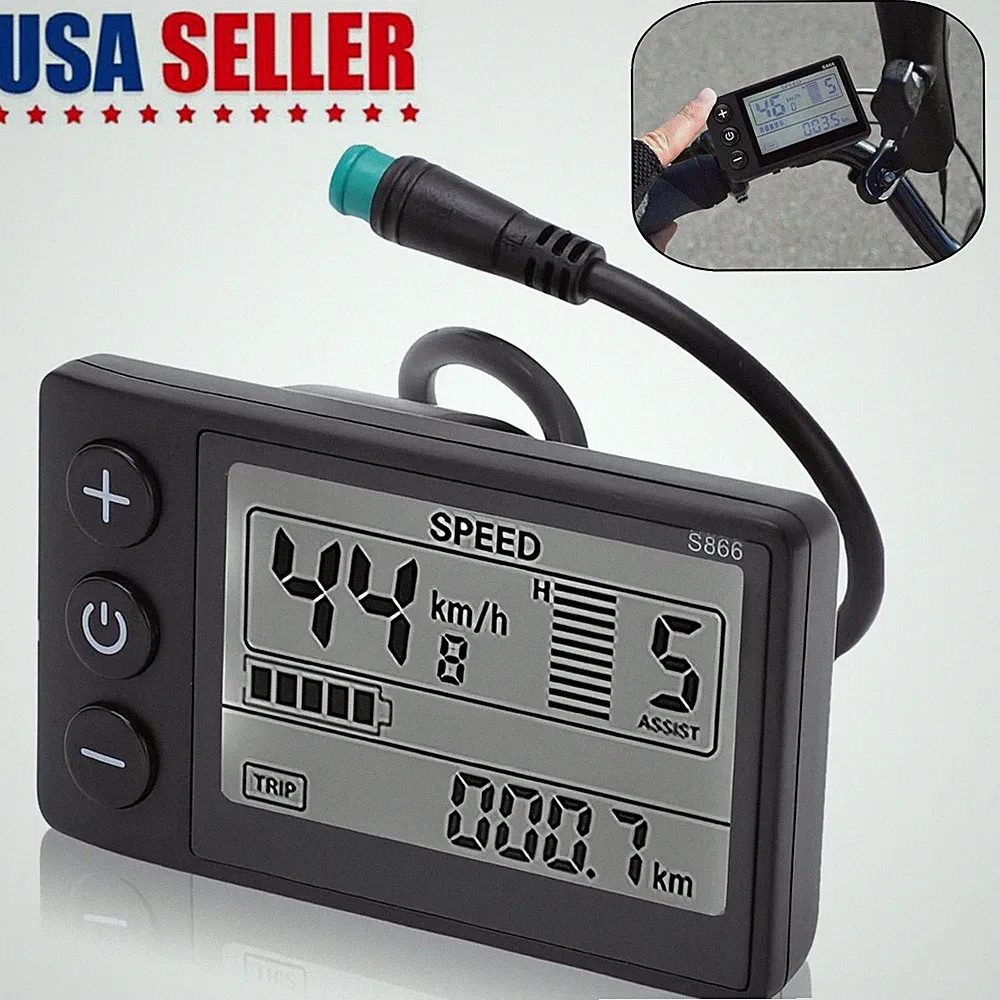 For E-Bike LCD Display 24V/36V/48V Display E-Bicycle MTB Part Electric Bike 2024