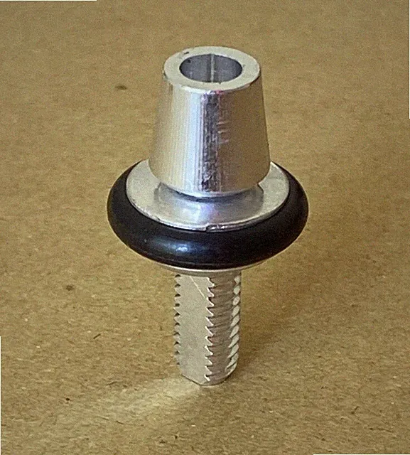 One (1) Bicycle Brake Adjusting Barrel And Nut Adjuster with Flat side, Silver