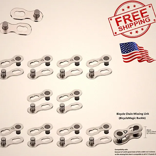 Professional Alloy Steel Bicycle Chain Links - 10 Pairs for Effortless Repair