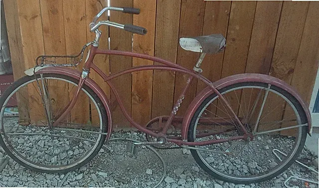 Schwinn Tiger 26" Middleweight bike. Vintage 2-speed. 1954 or 1956 men's frame