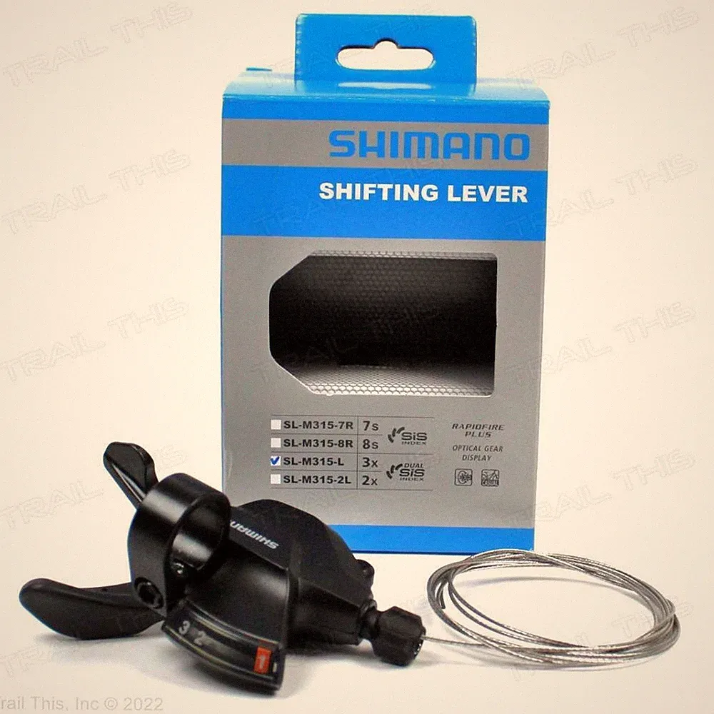 Shimano Altus SL-M315-L 3-Speed Bicycle Left Rapidfire Plus Trigger Shifter
