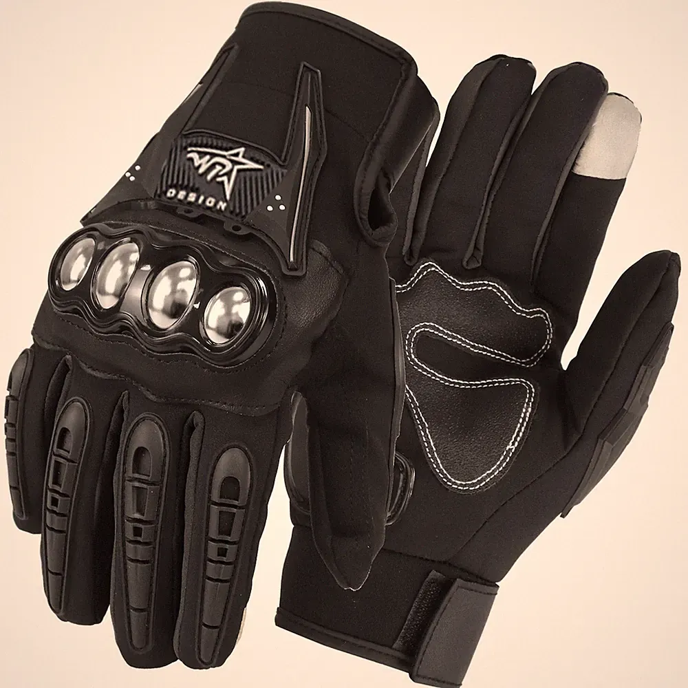 Winter Motorcycle Gloves Alloy Steel Touchscreen Bicycle Motorbike Racing Gloves